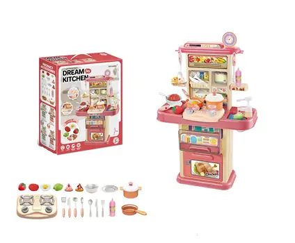 Dream Kitchen With Accessories Pink   -  ფუნქციური სათამაშო სამზარეულო, 2 image