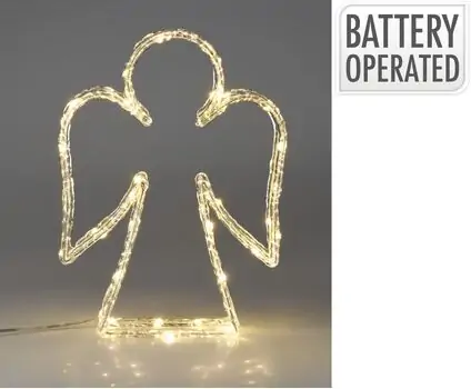 Christmas Angel Figure With 50 Led საახალწლო აქსესუარები განათებით