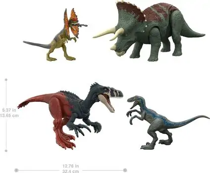 Jurassic World HJJ85 Survival Instincts Dinosaur Starter Set - სათამაშო დინოზავრების ნაკრები