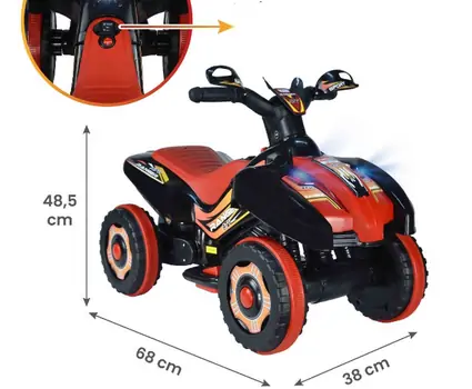 UJ Toys Ranger Black - საბავშვო კვადროციკლი