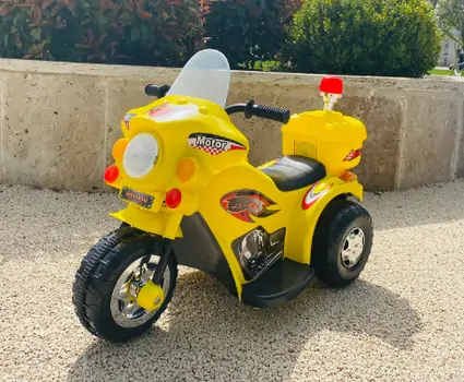 Kids Moto Yellow - საბავშვო ელექტრო მოტოციკლი