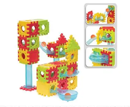 Dede 04044 Rolling Building Blocks 70 Pcs  - საბავშვო სათამაშო კუბიკები, 2 image