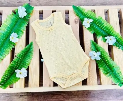 Caramell Bodysuit Basic Orange ჩვილის ბოდე