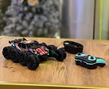 Radio-controlled stunt car With Ligh, Music And Spray - სათამაშო დისტანციური მანქანა ოთქლით განათებით და მუსიკალური ფუნქციით, 5 image