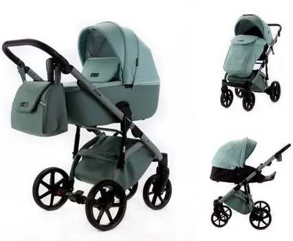Adamex Nola Natura 3 in 1 Stroller Mint - საბავშვო ეტლის კომპლექტი, 2 image
