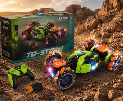 Remote Control Stunt Car with Lights - სათამაშო მანქანა დისტანციური მართვით