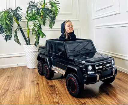 Mercedes Benz G65 Black -  ელექტრო მანქანა ტყავის სავარძლით, 2 image
