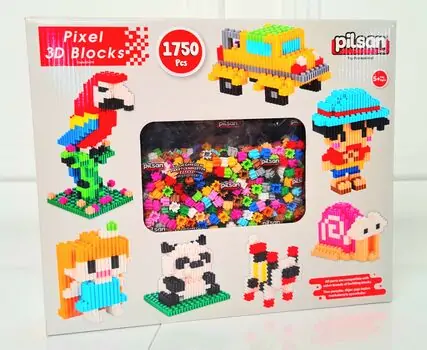 PIXEL 3D BLOCKS 1750 PCS Pilsan-ის სათამაშო კუბიკები 03 616