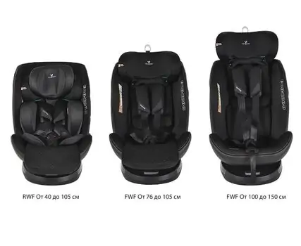 Cangaroo Castor I-SIZE 40-150cm Black მანქანის სავარძელი (ქარსითი), 18 image