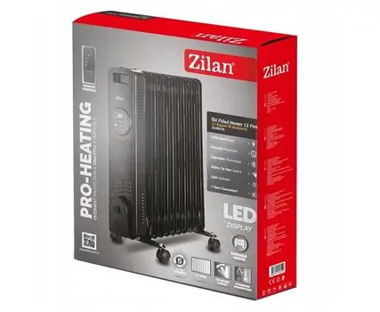 ზეთის გამათბობელი Zilan ZLN8436 11 Fins, 8 image