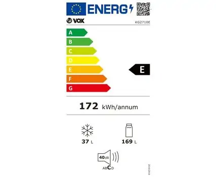 მაცივარი VOX KG 2710 E, 3 image