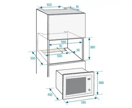 მიკროტალღური ღუმელი BEKO MGB 25332 BG, 2 image