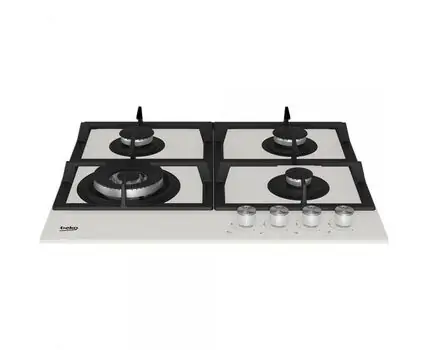 ჩასამონტაჟებელი გაზის ზედა პანელი BEKO HILW 64225 SW, 4 image