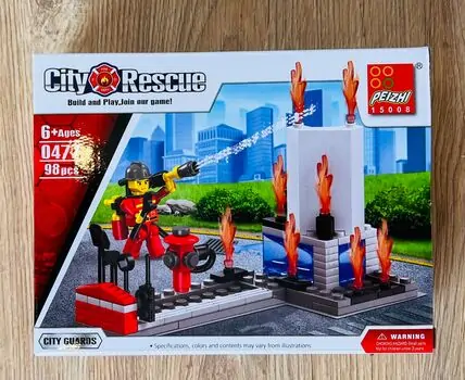 PEIZHI CITY RESCUE-ს საბავშვო კონსტრუქტორი 0481  Firefighter (0477)