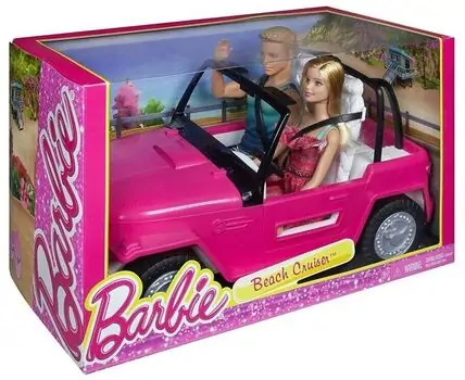 Barbie Beach  CJD12 Cruiser Car and Ken Doll - სათამაშო ბარბი მანქანით, 2 image