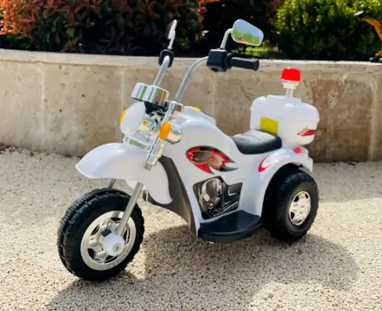 Moto For Kids White - საბავშვო ელექტრო მოტოციკლი