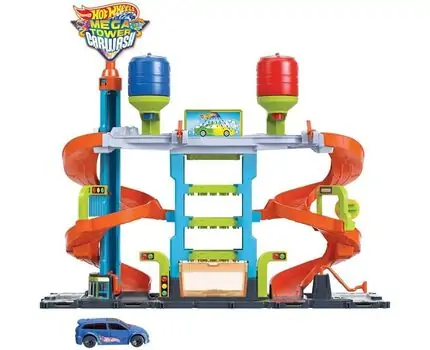 Hot Wheels City Color Sifters Mega Tower Car Wash საბავშვო სათამაშო ტრასა, 2 image