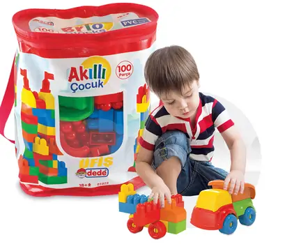 Dede 01023 BRIO BLOCKS 100 Pcs სათამაშო კონსტრუქტორი, 3 image