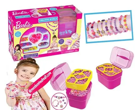 Dede BARBIE BEAD SET WITH BASKET აქსესუარების გასაკეთებელი ნაკრები 03659