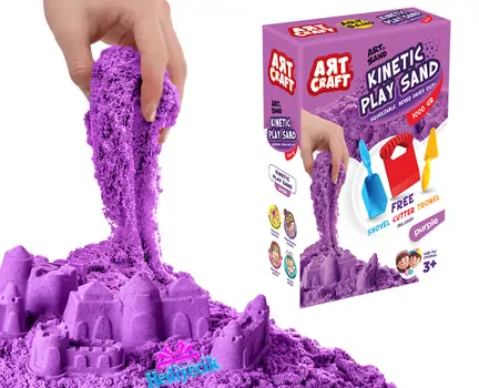 Dede ART CRAFT PURPLE 1000 GR ACCESSORIES MODELING PLAY SAND კინეტიკური ქვიშის ნაკრები 03694