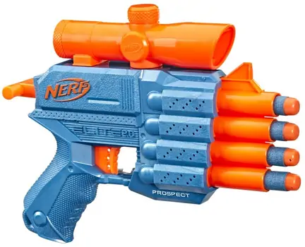 Nerf Elite 2.0 Prospect QS-4 Blaster 8 Official Nerf Elite Darts HAS-F4190 ბლასტერი რბილი ტყვიებით, 8 image