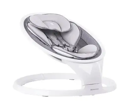 Kikkaboo Electrical Side-To-Side Swing Cuddle Me Light Grey - საბავშვო ელექტრო შეზლონგი