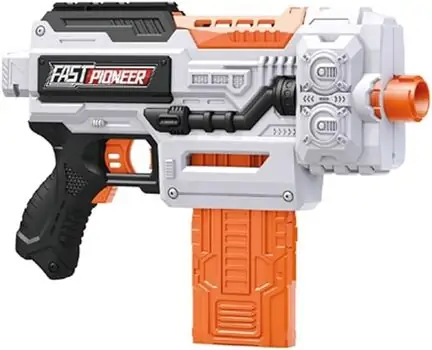 Electric Gum With Blaster - სათამაშო ელექტრო თოფი ქაფის ტყვიებით, 3 image