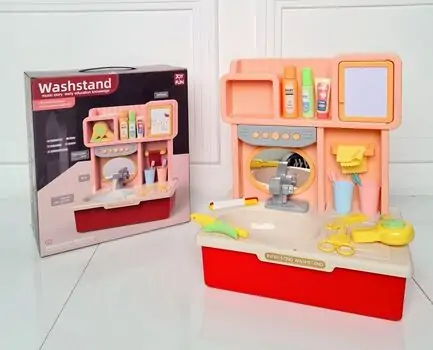 CHILD INTERACTIVE SOUND AND LIGHT INDUCTION WASH STAND WY510-2 სათამაშო აბაზანის ფუნქციური ნიჟარა, 2 image