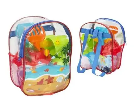 Dede BEACH SET WITH BACKPACK ქვიშაში სათამაშო ნაკრები 03499, 2 image