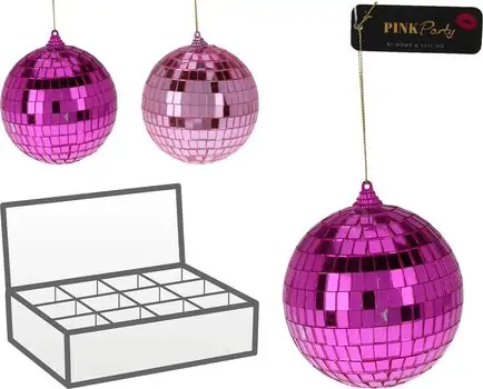 Christmas Balls Set Disco Style 10cm  ნაძვის ხის სათამაშოები