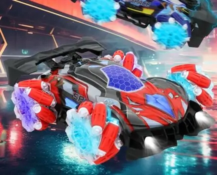Double Remote Control Car With Light And Spray -  სათამაშო დისტანციური მანქანა განათებით და ორთქლით