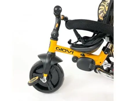 Makani Tricycle Giovi Yellow საბავშვო ველო-ეტლი, 8 image