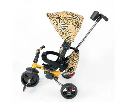 Makani Tricycle Giovi Yellow საბავშვო ველო-ეტლი, 3 image