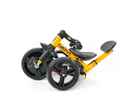 Makani Tricycle Giovi Yellow საბავშვო ველო-ეტლი, 15 image