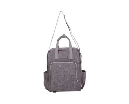 KikkaBoo-ს დედის ჩანთა Mama bag Ivy Light Grey, 4 image