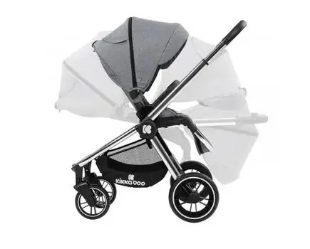 KikkaBoo Vicenza Premium Grey 4in1 საბავშვო ეტლის კომპლექტი, 10 image