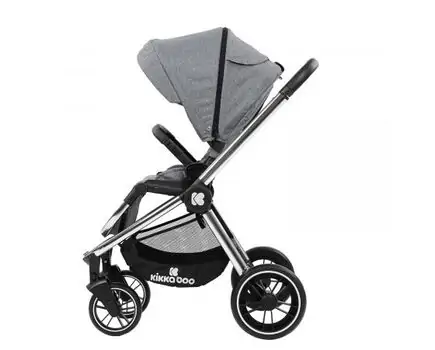 KikkaBoo Vicenza Premium Grey 4in1 საბავშვო ეტლის კომპლექტი, 4 image