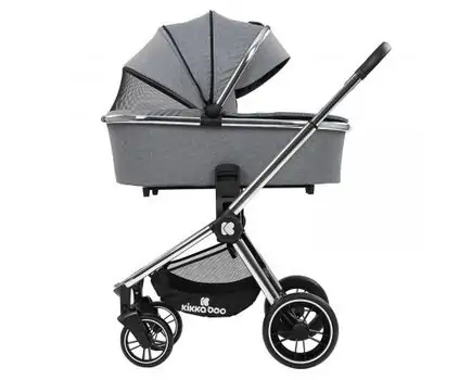 KikkaBoo Vicenza Premium Grey 4in1 საბავშვო ეტლის კომპლექტი, 9 image