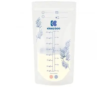 KikkaBoo-ს რძის შესანახი კონტეინერი Milk storage bags with temperature sensor 25pcs