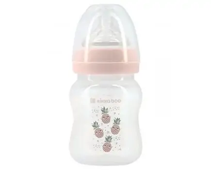 KikkaBoo-ს ახალშობილის ბოთლი Anti-colic feeding bottle 160ml Pineapple Pink