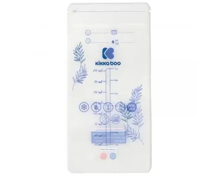 KikkaBoo-ს რძის შესანახი კონტეინერი Milk storage bags with temperature sensor 50pcs, 2 image