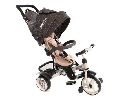 KikkaBoo Alonsy Beige Triangles საბავშვო ველო ეტლი, 2 image