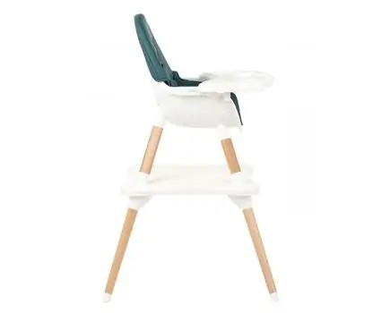 KikkaBoo Multi 3in1 Petrol Green საკვები სკამ-მაგიდა, 6 image