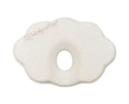 KikkaBoo-ს ერგონომიული ბალიში ახალშობილისთვის Memory foam ergonomic pillow Cloud White Velvet