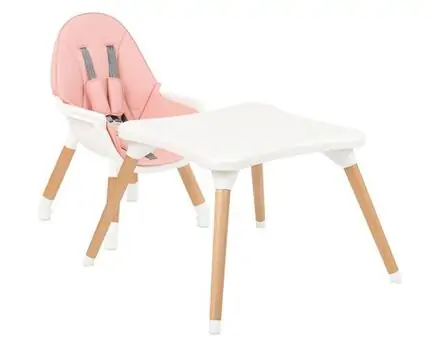 KikkaBoo Multi 3in1 Pink საკვები სკამ-მაგიდა, 4 image