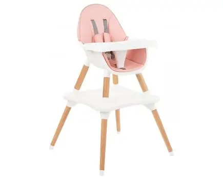 KikkaBoo Multi 3in1 Pink საკვები სკამ-მაგიდა
