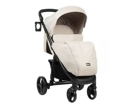 KikkaBoo Madrid 4in1 Beige Melange საბავშვო ეტლის კომპლექტი, 5 image