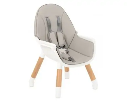 KikkaBoo Multi 3in1 Grey საკვები სკამ-მაგიდა, 3 image