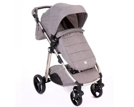 KikkaBoo UGO Melange Black 4in1 საბავშვო ეტლის კომპლექტი, 5 image
