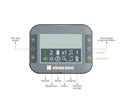 KikkaBoo Baby video monitor Attento ვიდეო ძიძა, 3 image